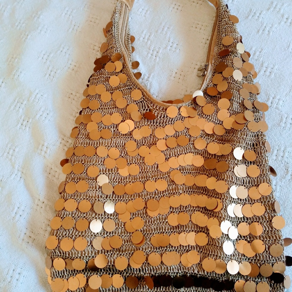 Gold Flapper Purse NWOT